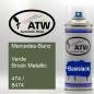 Preview: Mercedes-Benz, Verde Brook Metallic, 474 / 8474: 400ml Sprühdose, von ATW Autoteile West.